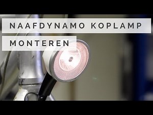 Naafdynamo koplamp monteren / vervangen