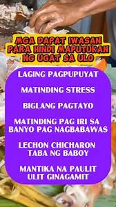 Mga dapat iwasan pAra Hindi maputukan Ng ugat sa ulo #health #healthtips #fypviralシ | Deinla Vlog