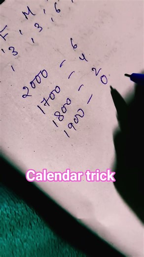 easy calender trick #calendar #easytricks