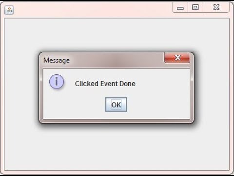 Message Dialog Box (Popup) in JAVA SWING GUI Program | JOptionPane showMessageDialog examples
