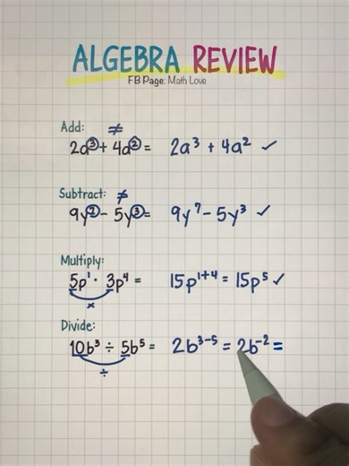 34K views · 525 reactions | Monomials in Minutes: Algebra Simplified!  #algebra | Math Love | Facebook