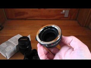 Canon EF12 II Extension Tube Unboxing