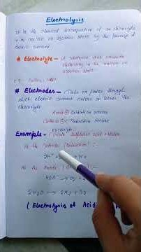 Class 10 Chemistry made easy: Electrolysis explained! 💡#chemistry #cbse #icse #science