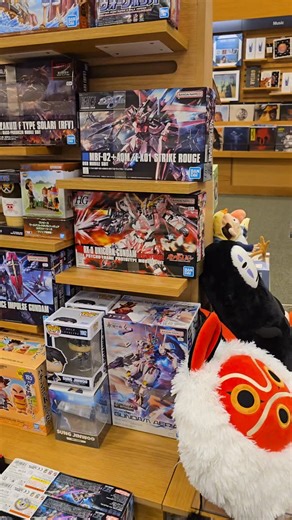Always fun to see all the anime merch at the book store. #onepiece | Four Ninja Toads
