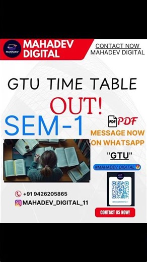 GTU TIME TABLE #gtu #engineering #timetable #gtutimetable#viral #shortvideo
