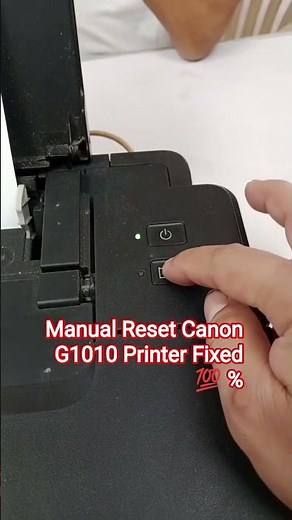 Manual Reset Canon G1010 Printer🥰💯🫰#trending #printer #canonprinter #canon