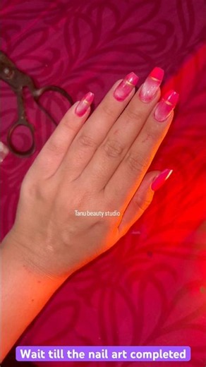 Pink Cat Eye French Tip Nails ✨💖 Trendy Nail Art Tutorial | Elegant Gel Nails #Shorts