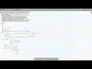 2D Kinematics Projectile Motion Example Problem