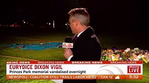 Heartless vandals have defaced the memorial for murdered Melbourne woman Eurydice Dixon overnight! 😡 #sun7 | Sunrise