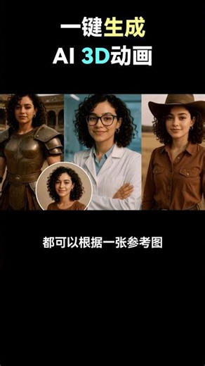 一键免费生成AI 3d动画，有手就能做！#ai动画 #gemini