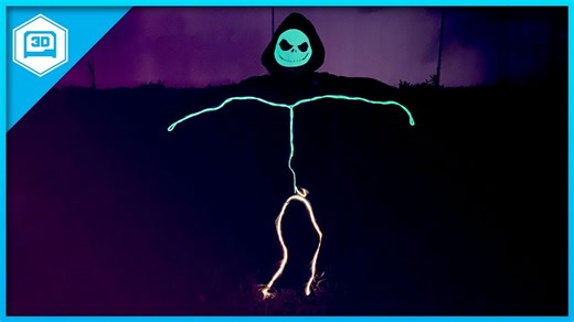 EL Stick Figure Costume ##WearableWednesday