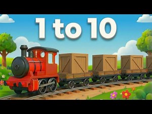 Learn to Count 1-10 with Number Train 🚂 Counting Boxes for Toddlers