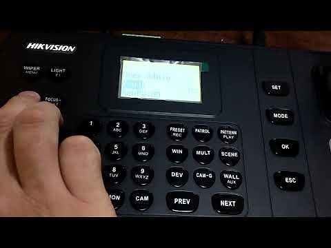 Configuración del JOYSTICK modelo DS-1200KI de HIKVISION 🕹️