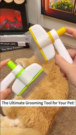 Pet Hair Removal & Flea Comb – The Ultimate Grooming Brush for Cats & Dogs!