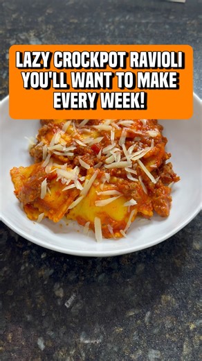 Crock Pot Ravioli and Sausage 🍝✨ This easy slow cooker dinner is pure comfort food and perfect for busy weeknights. Tender cheese ravioli, savory Italian sausage, and a rich tomato sauce all cooked together in the crock pot — simple, cozy, and family-approved! If you love dump-and-go crock pot meals, this one is a must-save ❤️ 📝 INGREDIENTS: • 1 lb ground Italian sausage (browned & drained) • 2 cans crushed tomatoes (14.5 oz each) • 1 can tomato sauce (15 oz) • 1 tablespoon Italian seasoning •