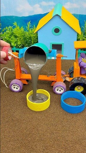 🚜 DIY Mini Tractor Making at Home | Real Working Construction Machine Build 🔥 #shorts