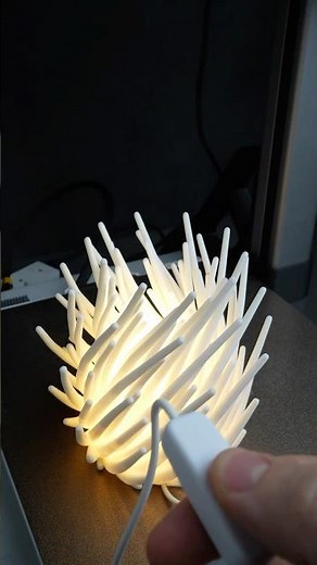 3D printed LED lamp (free file download)