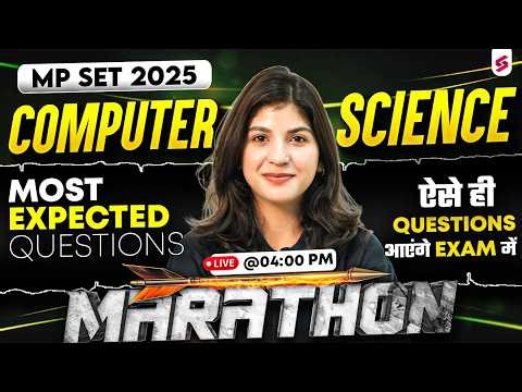 MP SET Computer Science Marathon Class 2026 | MP SET Computer Science Questions By Shahana Mam