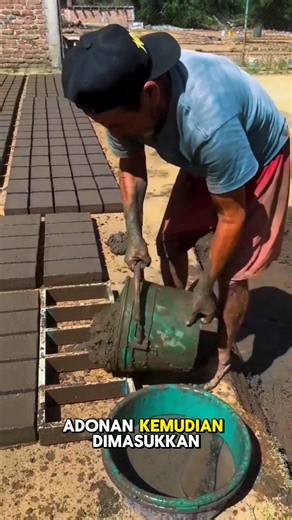 Manual brick making process