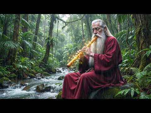 Tibetan Healing Flute with Rain Sounds | Remove Negative Thoughts | Inner Peace & Mental Clarity