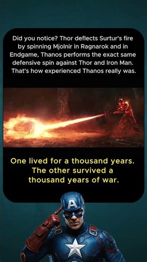 Thor and Thanos use the SAME technique #mindblown #marvel