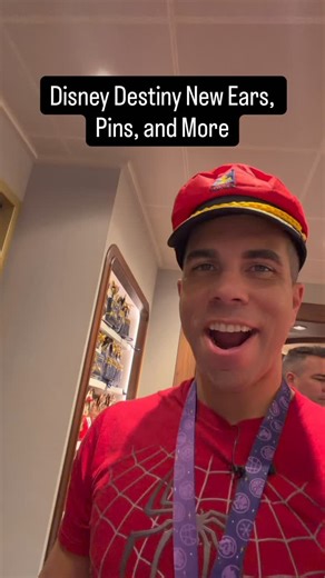 8.4K views · 179 reactions | Disney Cruise Line just released new items for the Disney Destiny! You’ll find ears, Loungefly backpacks, inaugural pins, and lots more. Most of the inaugural items should stick around throughout the ship’s first year, but I still recommend shopping on the first night, the stores usually open after 6 PM, and popular pieces can sell out fast. Hosted by Disney Cruise Line | David Vaughn | Facebook