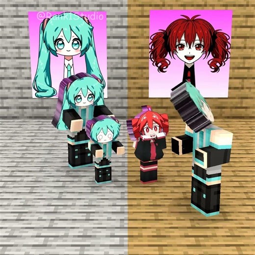 Will you help the Sprunki Kasane Teto family and the Sprunki Hatsune Miku family reunite?