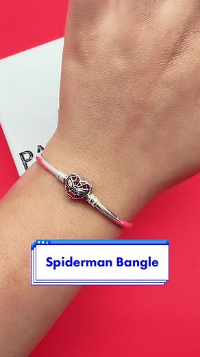 Marvel x Pandora Spiderman Bangle: Enamel Details & Iconic Quote
