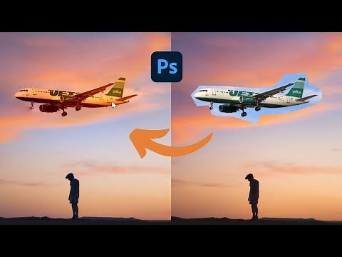 Understanding how to add plane in sky in photoshop ll Photoshop Tutorial