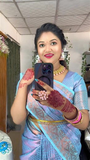 Romantic Tamil Love Song in Blue Saree | Husband and Wife Love | Arjun Das