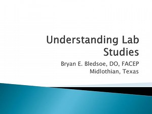 Understanding Lab Studies - SlideServe