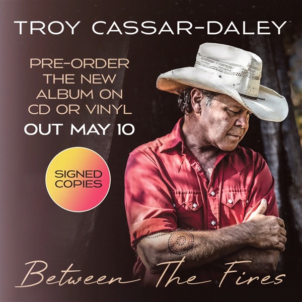 Alone by the campfire with a guitar in hand, Troy Cassar-Daley wrote the songs that would later make up one of his most personal records to date – 'Between The Fires'. 🔥 Pre-order the new album on CD or transparent red and yellow vinyl to receive a slick card signed by Troy*. ✍️ 🛒 Shop today: https://brnw.ch/21wGBR1 *Online pre-order only. While stocks last. Offer ends May 9th, 2024. | JB Hi-Fi