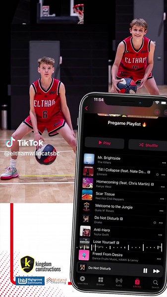 Check out what’s playing in our U14 boys headphones before they hit the court in the National Club Championships #basketball #music #pregameplaylist