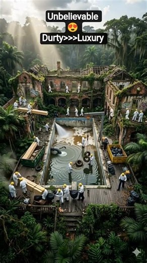 100 year old abondoned jungle pool turned into luxury farmhouse villa #uniquevillas