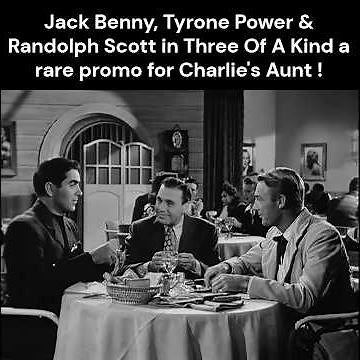 Jack Benny, Tyrone Power & Randolph Scott in Three Of A Kind a rare promo (Conclusion)