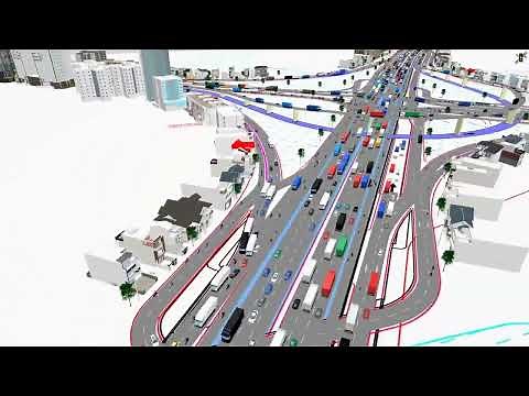 SD#4. VISSIM SIMULATION My Thuy Intersection Ho Chi Minh City Viet Nam Option 3