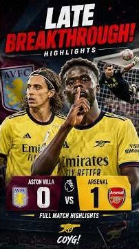 ARSENAL VS ASTON VILLA: Match Highlights! ⚽ #arsenal #astonvilla #premierleague
