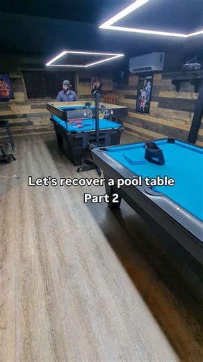 Table Fitters | Pool Table Setup, Move & Repair in Idaho on Instagram: "With the prep done, now it’s time for precision. Fresh cloth on, proper stretch, clean corners, and every detail locked in so the table plays fast and true. This is the payoff for doing Part 1 right. Same table — completely different feel. 🎱 👉 Need your pool table moved, recovered or serviced? DM me! Zach Pool Table Mechanic | Installation • Recovery • Service TableFitters.com Will travel Interested in the pool table tools
