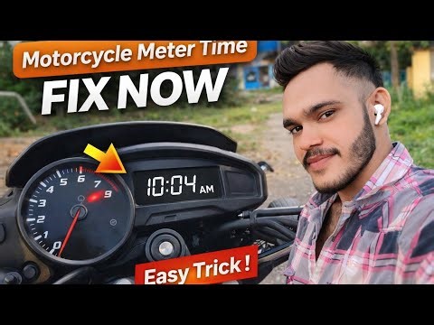 How to Set Motorcycle Meter Time | Fix Bike Digital Clock Easily