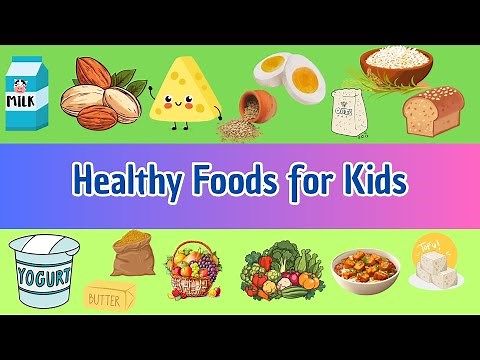 Healthy Foods for Kids UKG Awareness | Top 20 Healthy Foods for UKG Kids | Kids Nutritious Choices