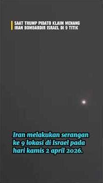 Iran Bom 9 titik Lokasi Israel #beritadunia #news