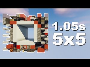 1.05s 5x5 Piston Door / Minecraft Tutorial and Explanation