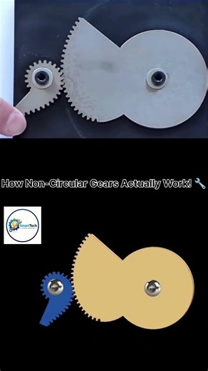 How Non-Circular Gears Actually Work ⚙️ | Weird Gear Mechanism Explained