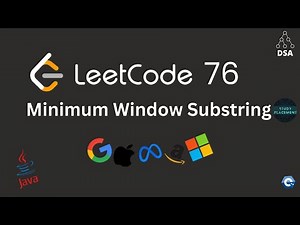 Leetcode 76 🔥 Minimum Window Substring | NeetCode 150 Sheet | Java Optimal + Handwritten Dry Run