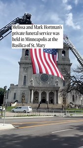 6.4K reactions · 53 shares | Gov. Tim Walz and Robin Ann Williams, a family friend of the Hortmans, deliver eulogies during funeral services for Mark and Melissa Hortman at the Basilica of St. Mary in Minneapolis on Saturday. : Richard Tsong-Taatarii, Elizabeth Flores and Anna Sago/The Minnesota Star Tribune. | Star Tribune | Facebook