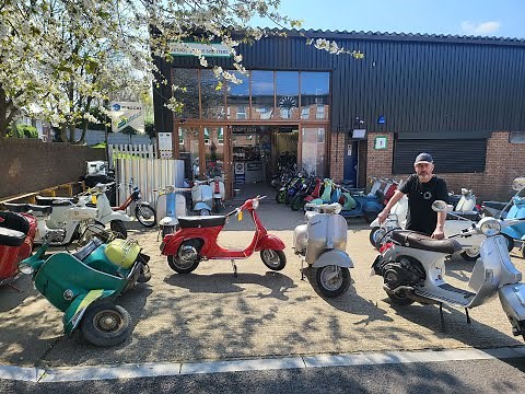 Vespa VIN number or chassis number location on all 4 types of Vespa