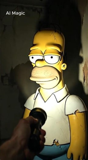The Simpsons Abandoned Forever 😱 Haunted & Frozen in Time | POV #shorts