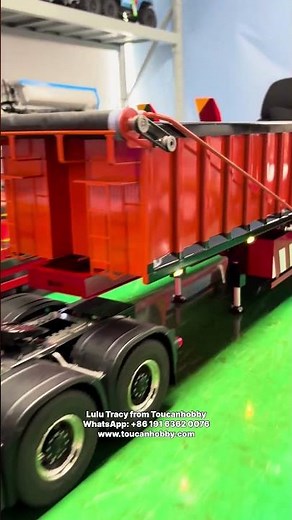 8x8 LXY Mercedes Benz truck with a matching hydraulic dump trailer