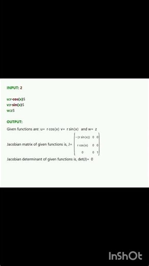 learn with shorts | maxima code jacobian of three functions | #shorts #video #viral #easylearning