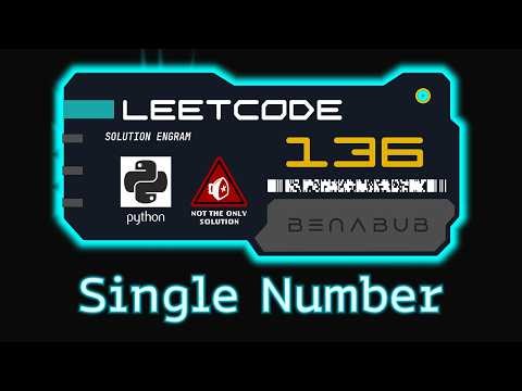 Single Number — LeetCode #136 | Python Algorithm Visualization